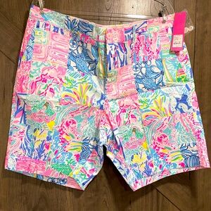 NWT Lilly Pulitzer Men’s Beaumont Short - Pop Up Summer Remix Patch - Size 38